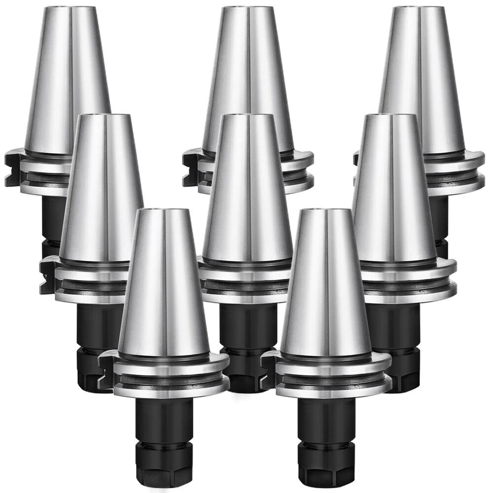 8Pcs 2.76'' CAT40-ER16 COLLET CHUCKS Tool Holder Set CNC Tested Heavy Duty